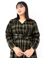Cache-coeur Checked Dress