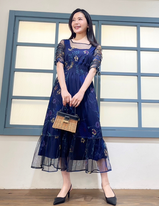 チュールフラワーワンピ | CINEMATIQ by Pinup Closet チュールフラワーワンピ | CINEMATIQ by Pinup Closet