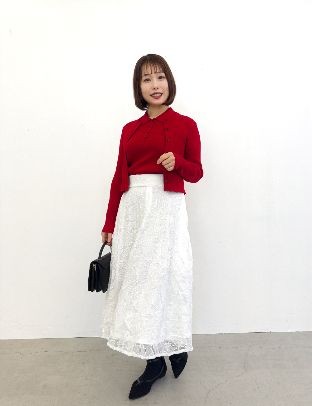 [Basic Line] Double Pocket Mermaid Skirt