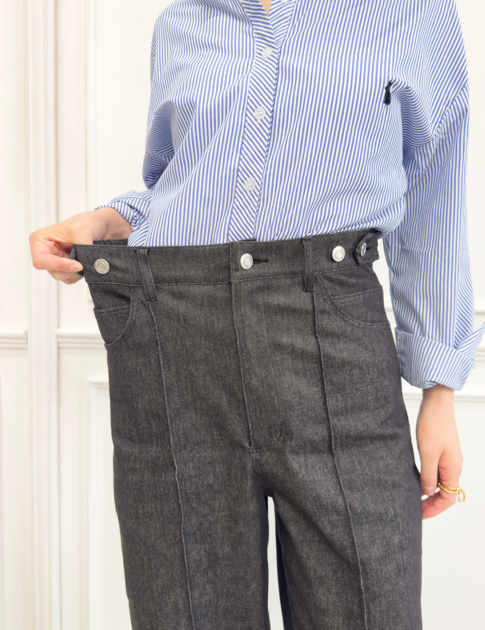 【カイハラデニム】アジャスタブルストレッチジーンズ【異次元伸縮】