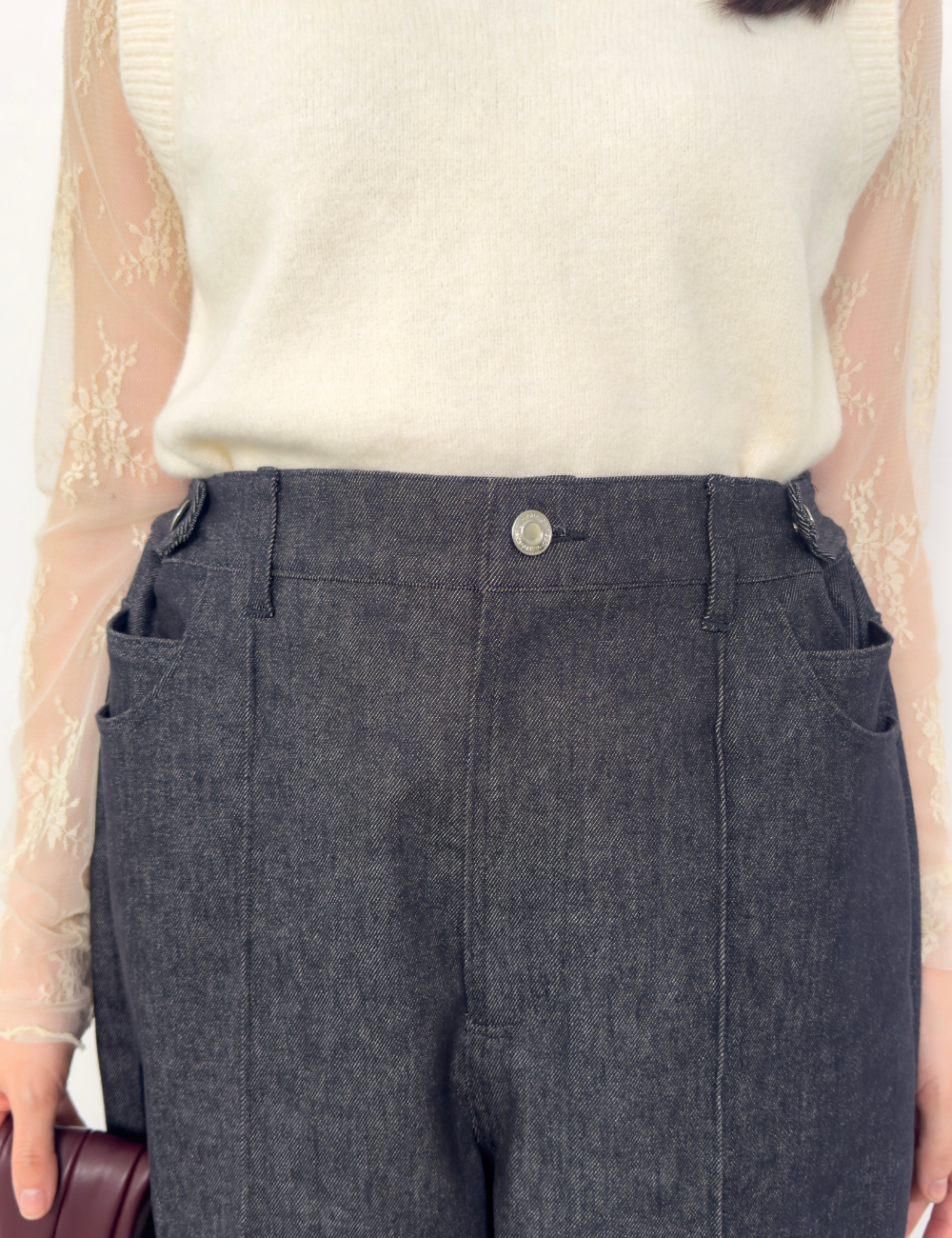 【カイハラデニム】アジャスタブルストレッチジーンズ【異次元伸縮】