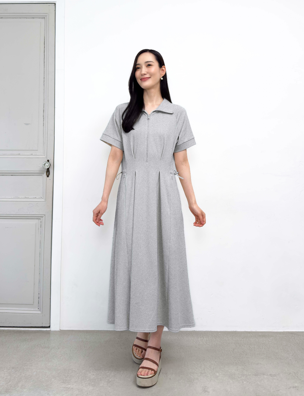 Anti-Sweat Stain Zip Dress