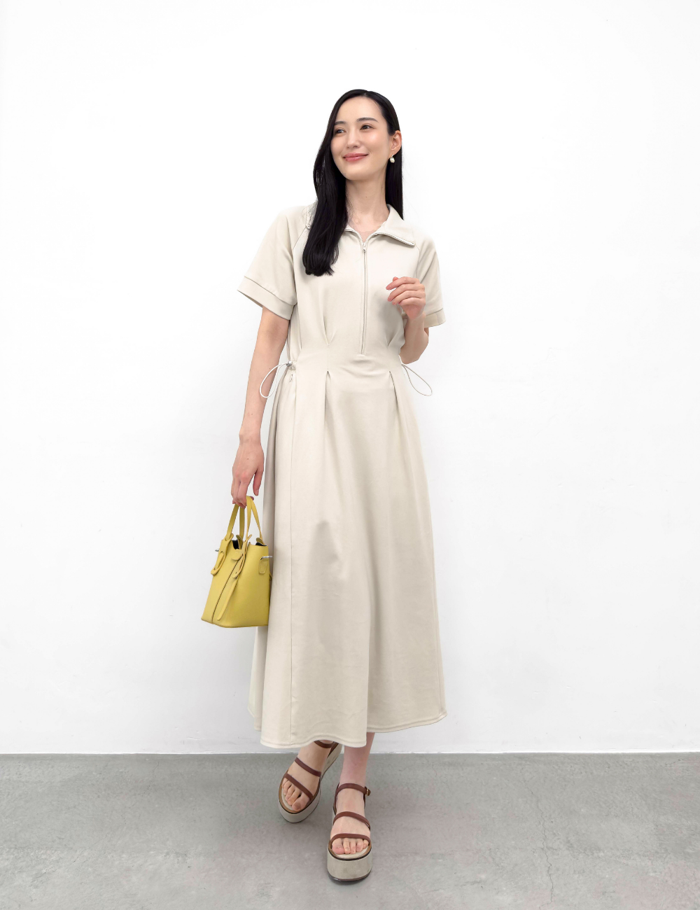 Anti-Sweat Stain Zip Dress