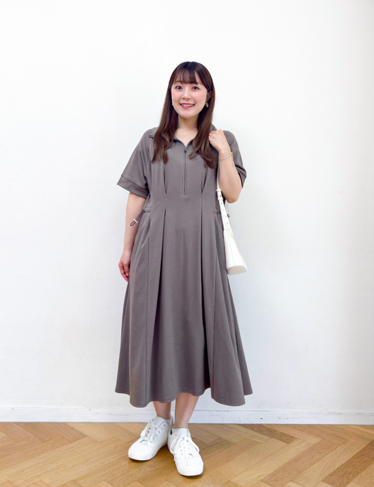 Anti-Sweat Stain Zip Dress