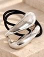 Voluminous metal hair tie