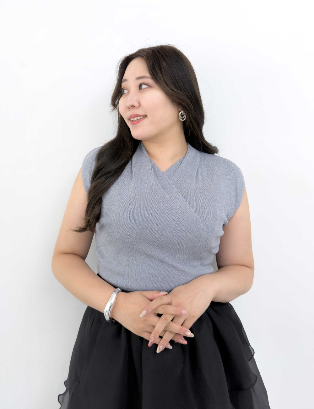 Cache-coeur Knitted Top