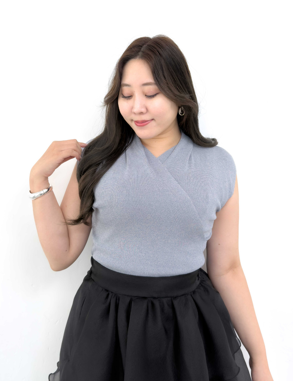 Cache-coeur Knitted Top
