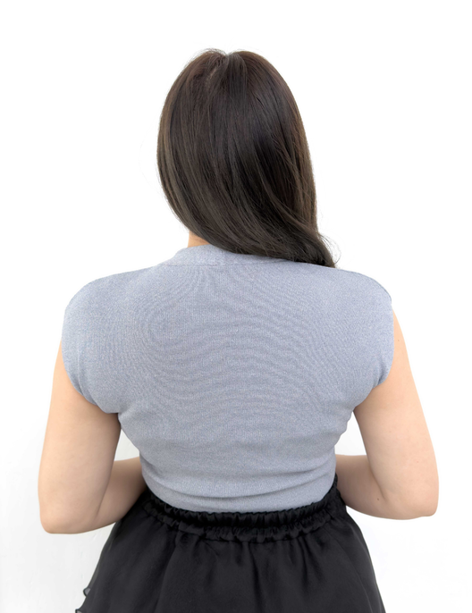 Cache-coeur Knitted Top