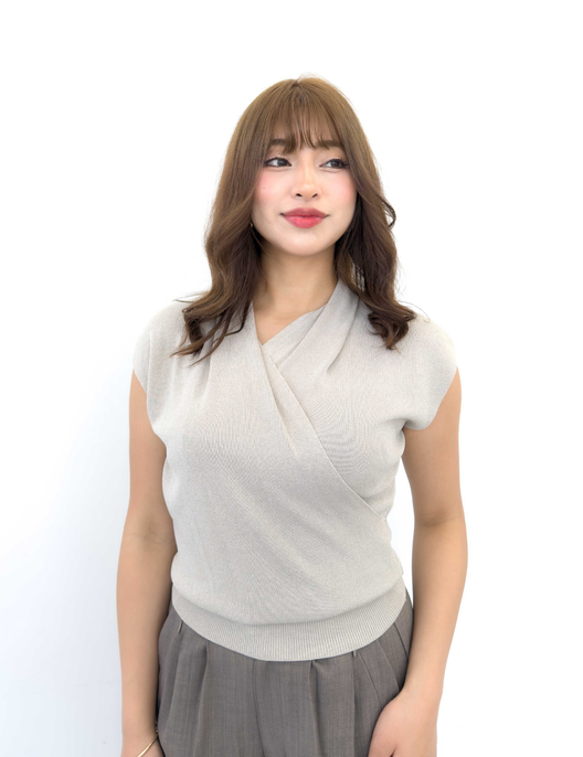 Cache-coeur Knitted Top