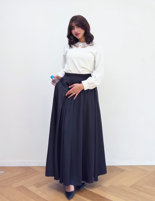 [Concert] Satin Long Skirt [Chorus]