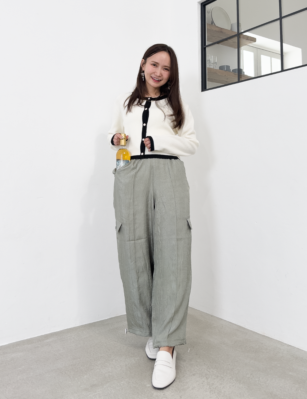 [Can be set up] Venetian lace pants 