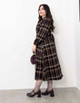 Cache-coeur Checked Dress
