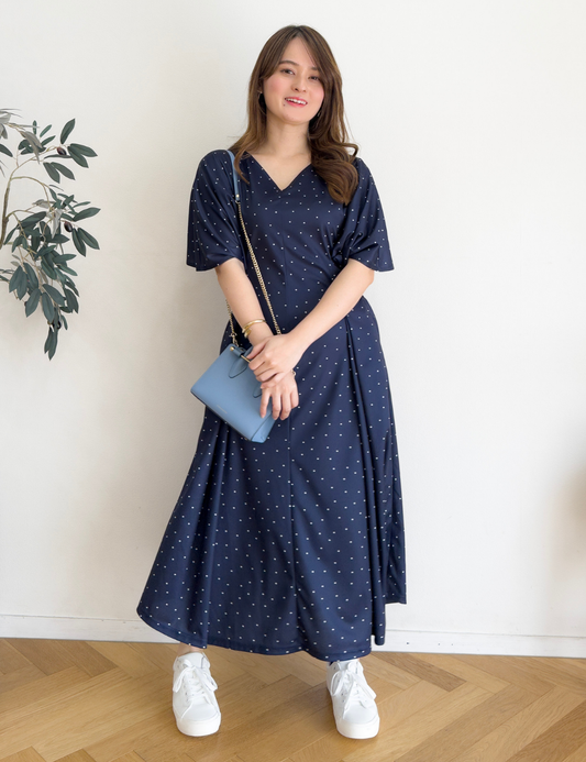 ドットドリーミースリーブワンピ - Pinup Closet ONLINE STORE