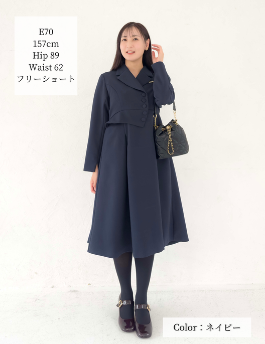 ジャケットデザインワンピ | CINEMATIQ by Pinup Closet ジャケットデザインワンピ | CINEMATIQ by Pinup Closet