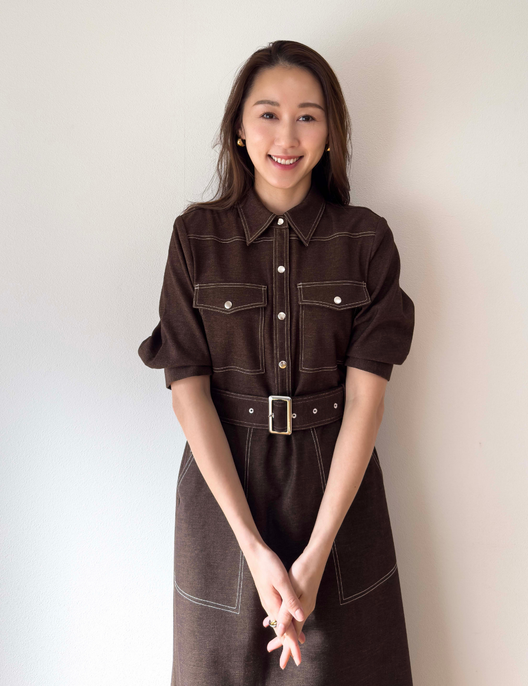 Denim-like shirt dress