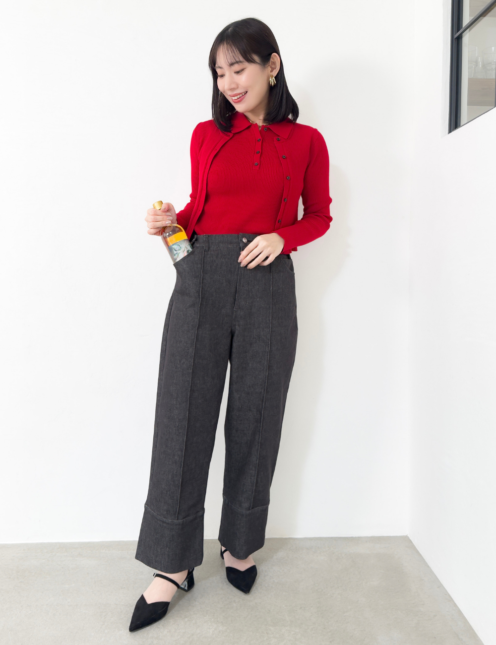 【カイハラデニム】アジャスタブルストレッチジーンズ【異次元伸縮】