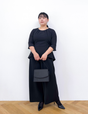 Washable, stretchy black formal wear (3-piece pants set)