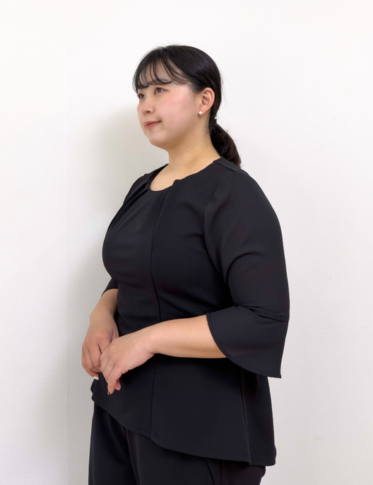 Washable, stretchy black formal wear (3-piece pants set)