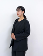Washable, stretchy black formal wear (3-piece pants set)