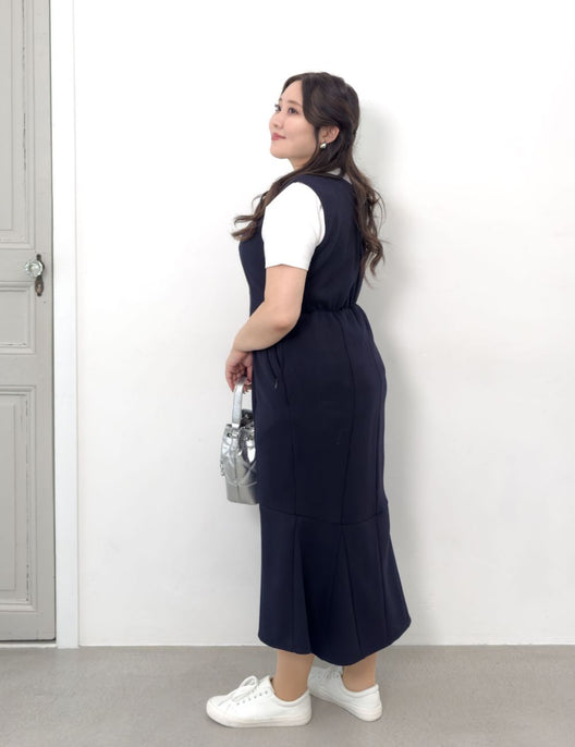 美品✨PLEATS PLEASE XL 変形　フード　ダブルジップ　レッドワイン べーシックライン】ダブルポケットジャンパースカート| CINEMATIQ by