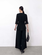 Washable, stretchy black formal wear (3-piece pants set)
