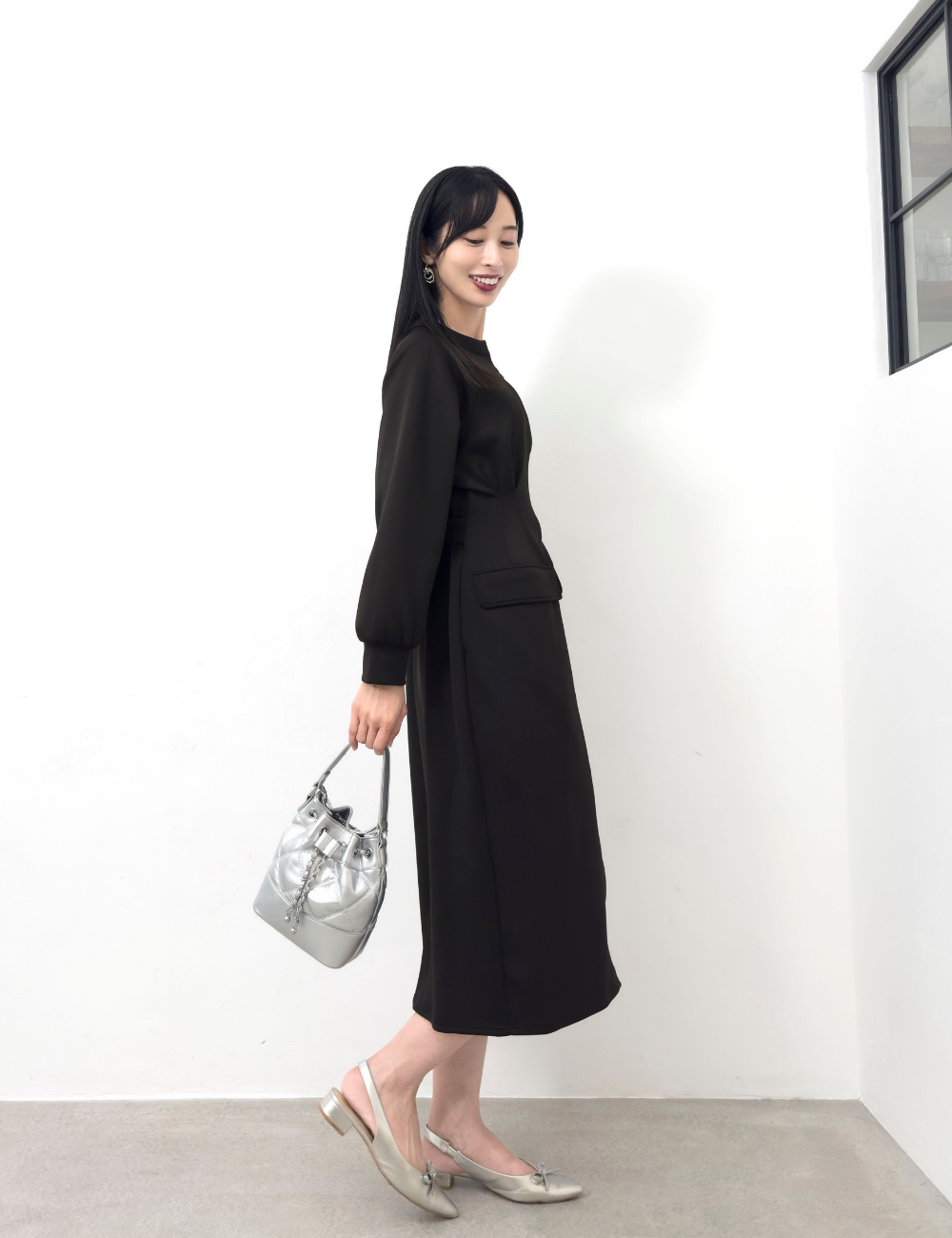4-pocket sweatshirt dress (POS only)