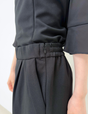 Washable, stretchy black formal wear (3-piece pants set)