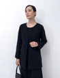 Washable, stretchy black formal wear (3-piece pants set)