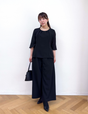Washable, stretchy black formal wear (3-piece pants set)