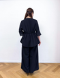 Washable, stretchy black formal wear (3-piece pants set)