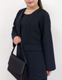 Washable, stretchy black formal wear (3-piece pants set)