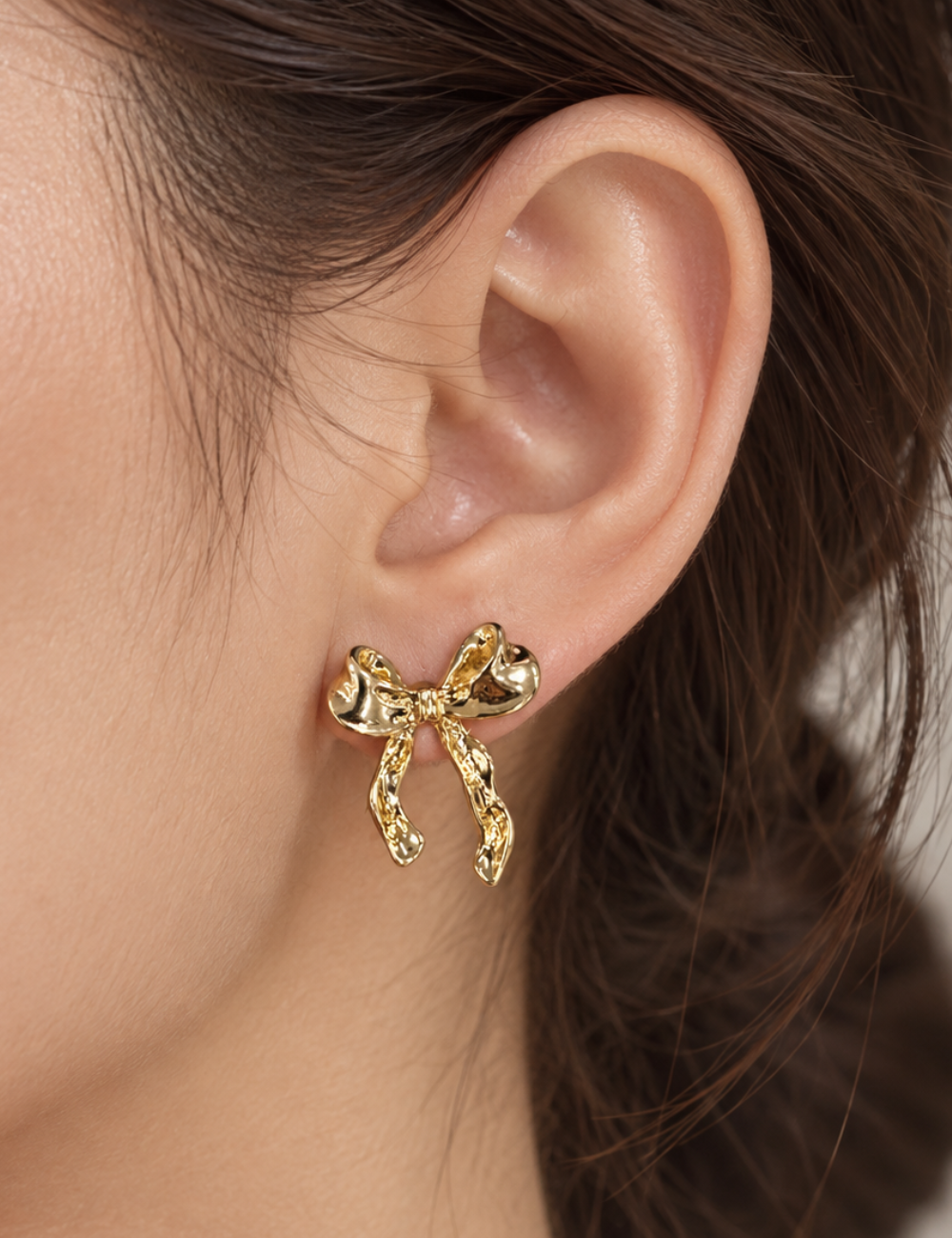リボンピアス　