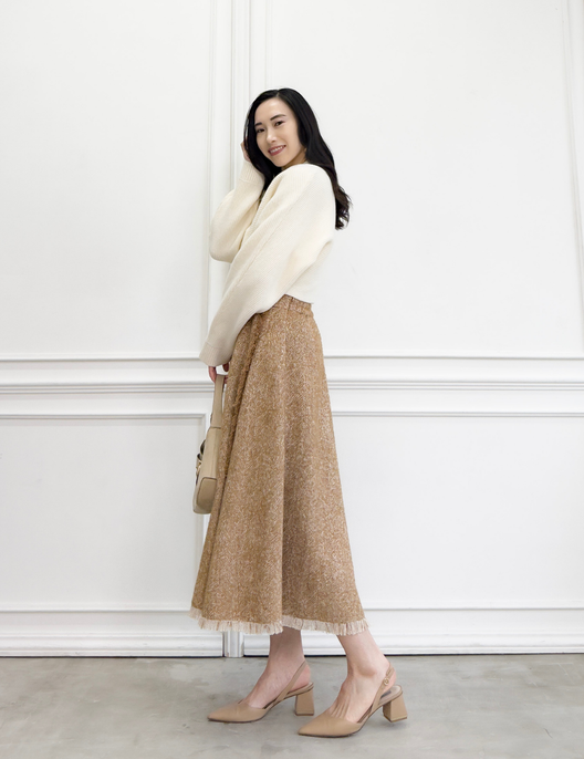 ツイードフリンジAラインスカート - Pinup Closet ONLINE STORE