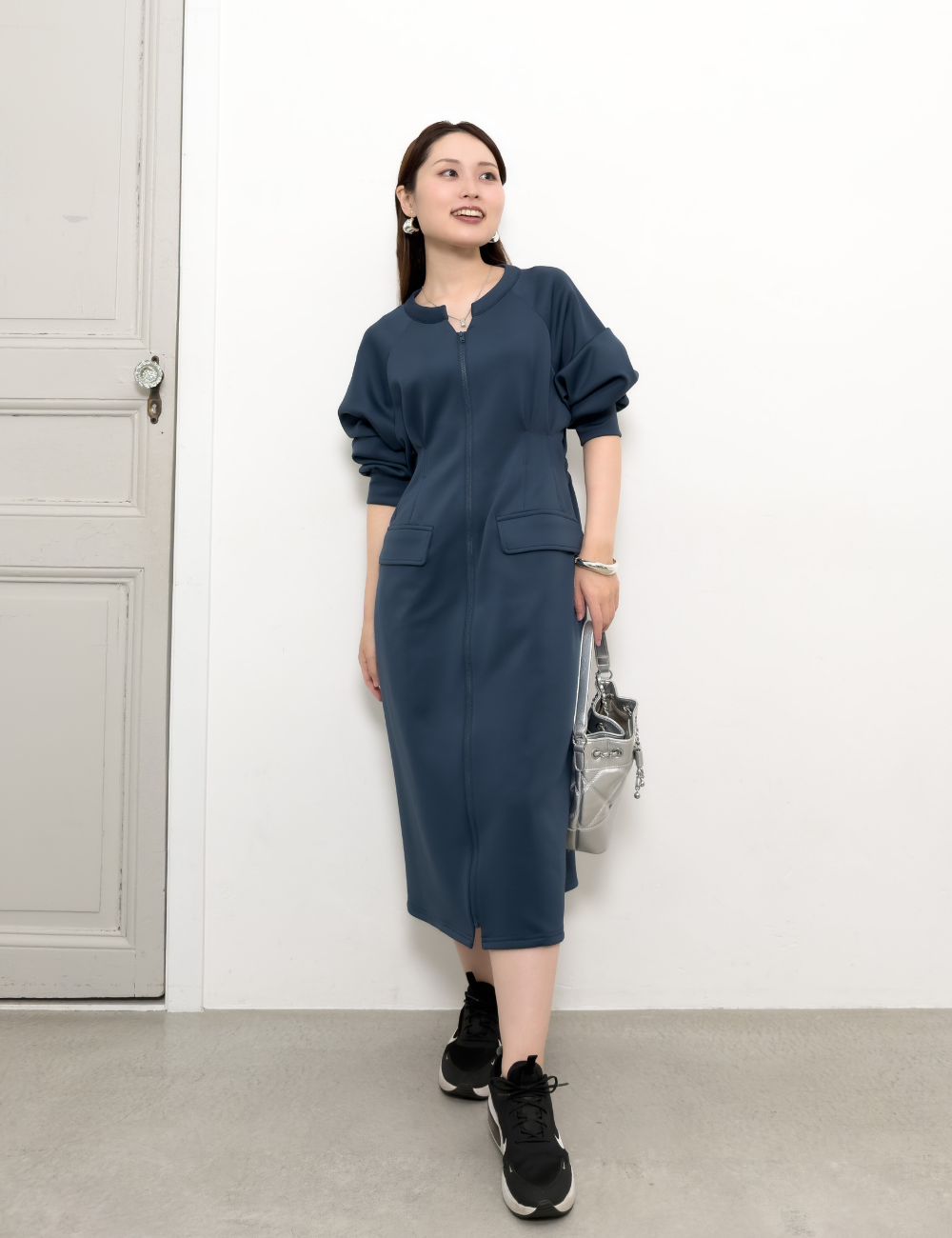 4-pocket sweatshirt dress (POS only)