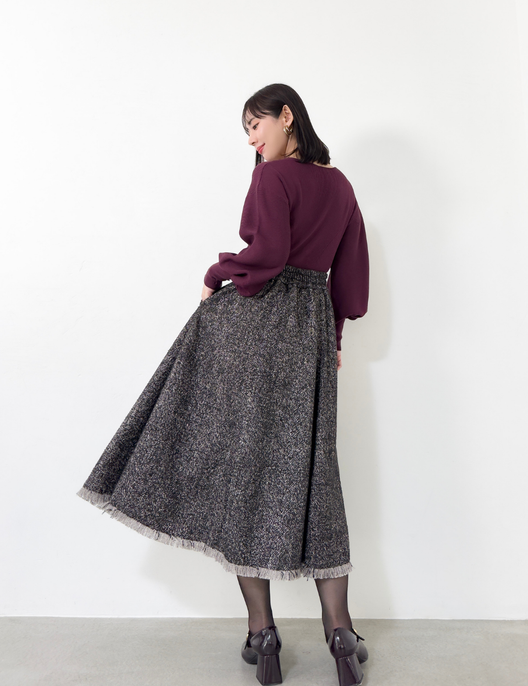ツイードフリンジAラインスカート - Pinup Closet ONLINE STORE