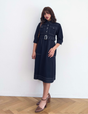 Denim-like shirt dress