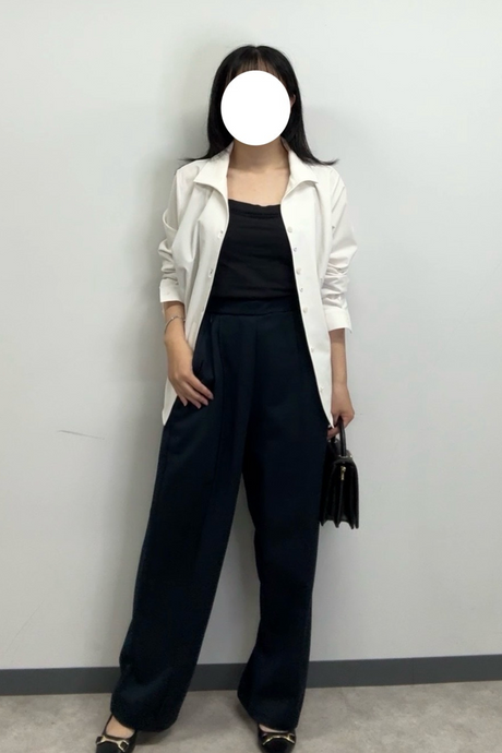 ダブルポケットストレートパンツ/ダークネイビー/S