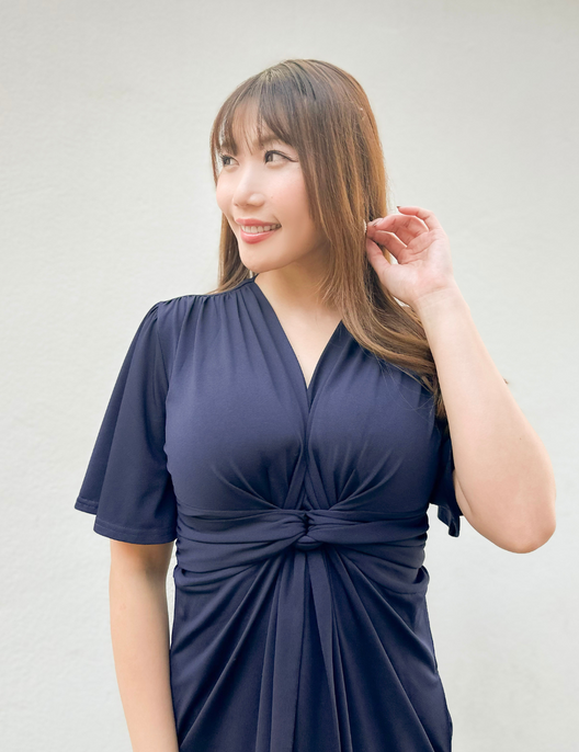 Holiday dress (flare sleeve)