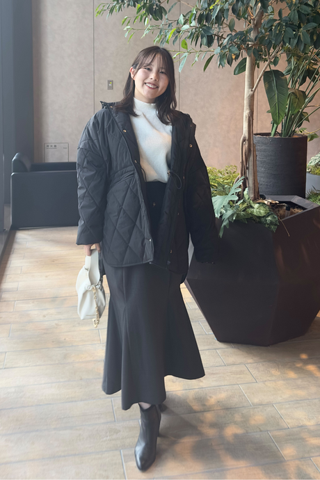 シルエットがとっても可愛くなるコーディネート