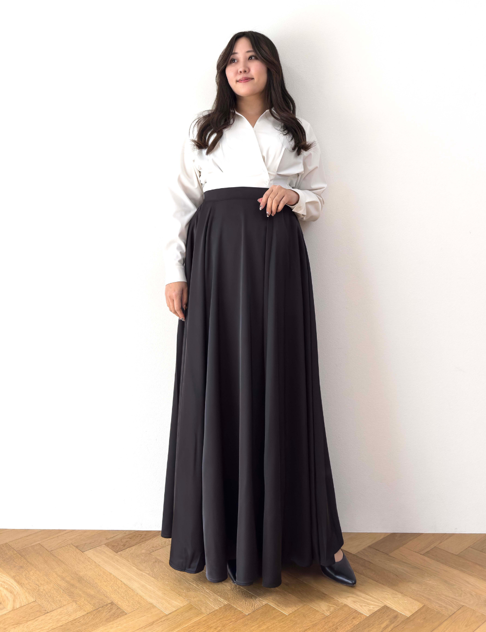 [Concert] Satin Long Skirt [Chorus]