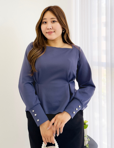 首延長ペプラムトップス - Pinup Closet ONLINE STORE
