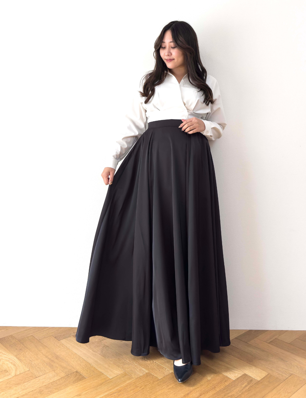 [Concert] Satin Long Skirt [Chorus]