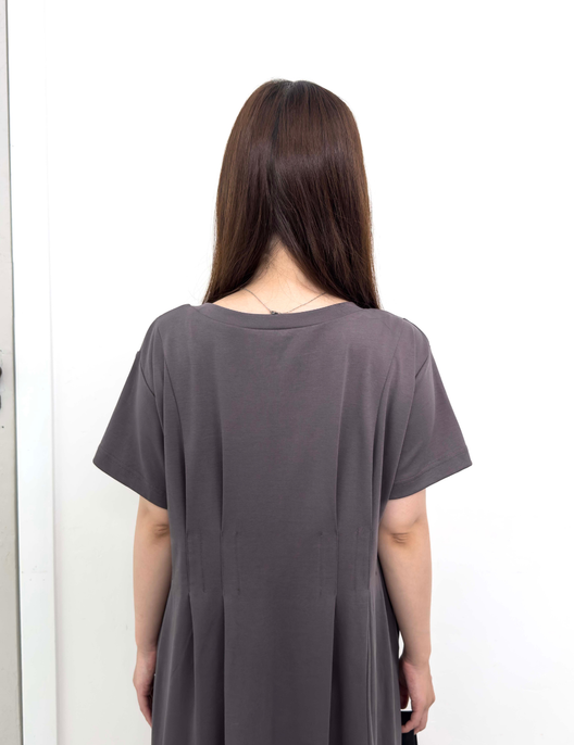 汗染み防止タックTシャツワンピ