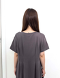 汗染み防止タックTシャツワンピ
