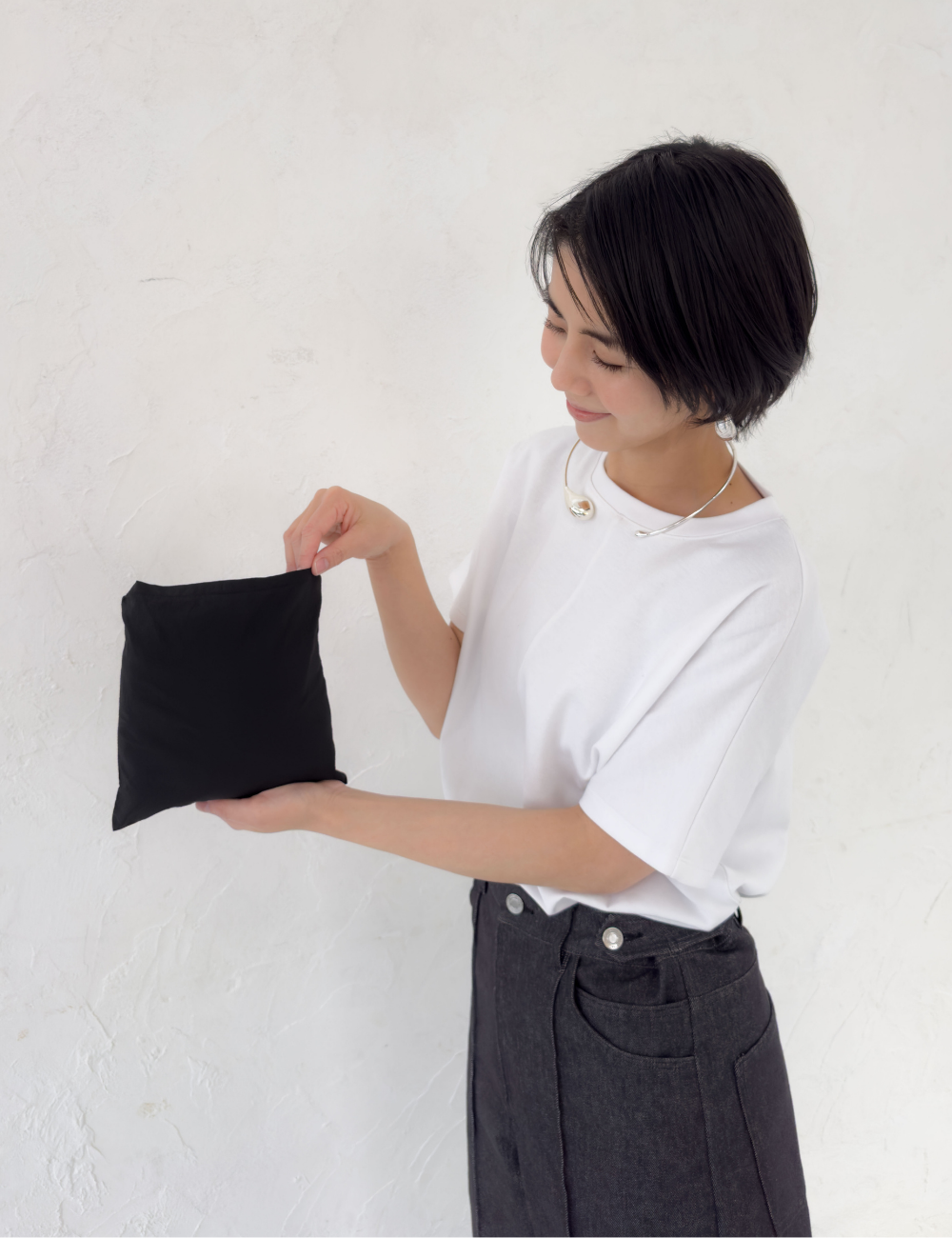 CINEMATIQ 撥水UVカットパーカー ブラック ディティール