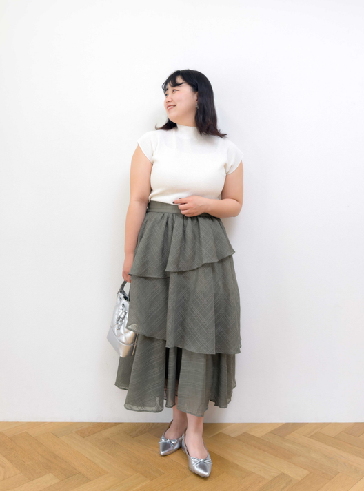 Random tiered skirt