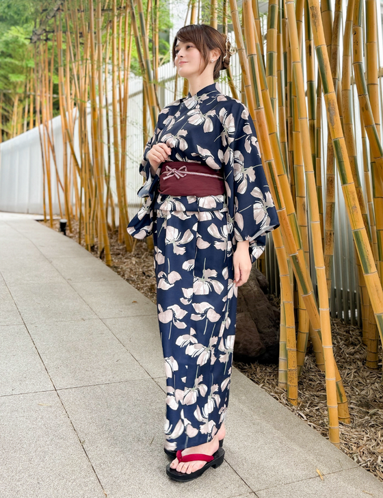 CINEMATIQ＊2Wayセパレート浴衣＊ブラック＊L〜LL