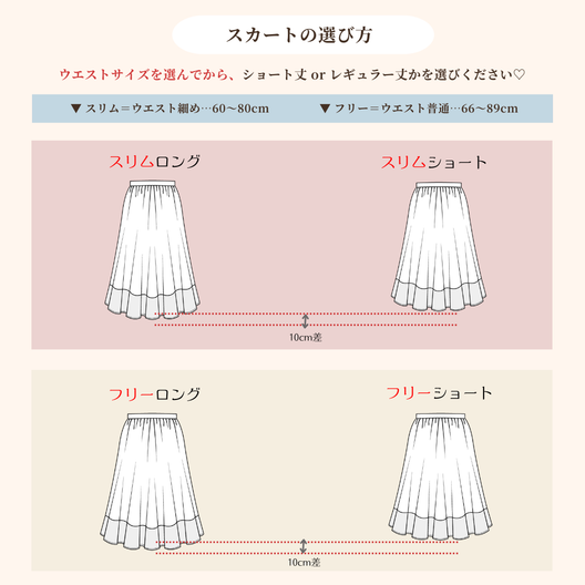 【ベーシックライン】ダブルポケットフレアスカート