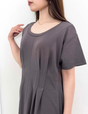 汗染み防止タックTシャツワンピ