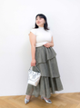 Random tiered skirt